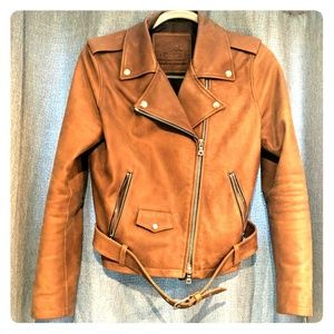 100% real leather bomber jacket from Roots Canada